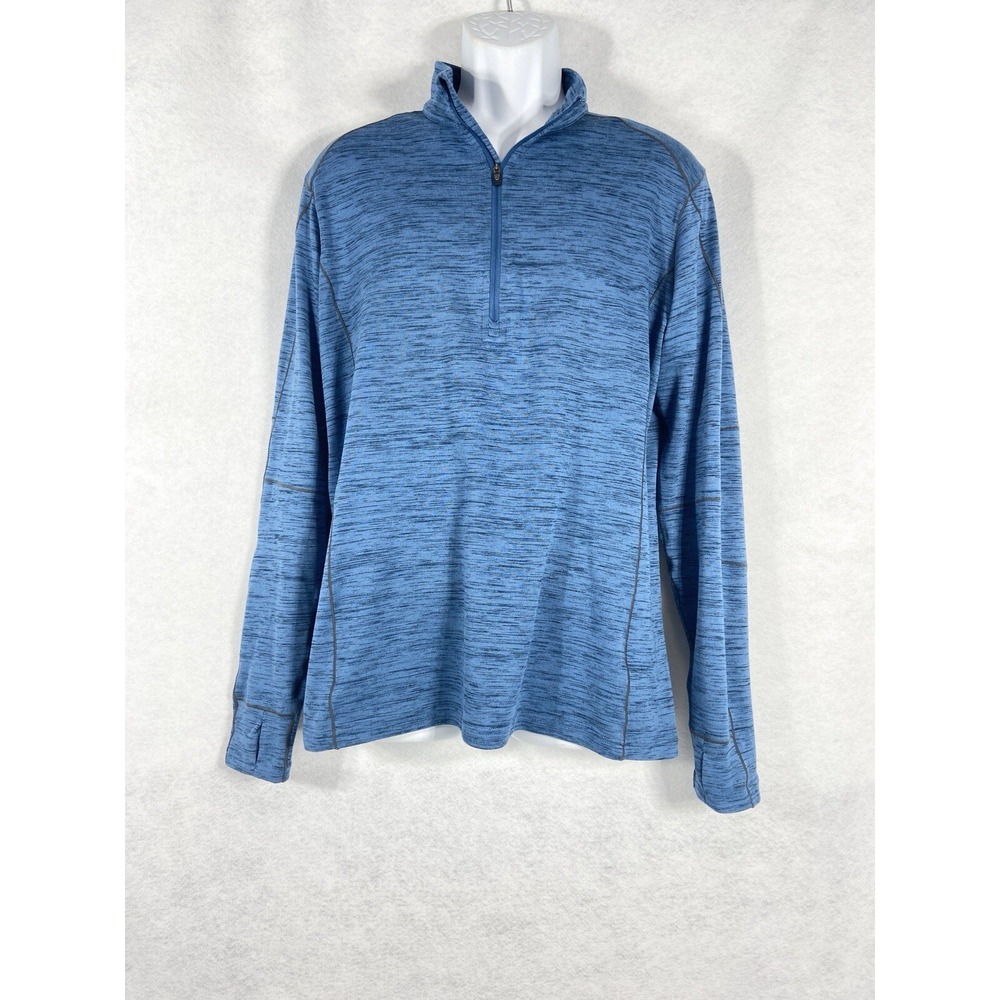 Kuhl Pullover Men's Large Blue 1/4 Zip Long Sleeves